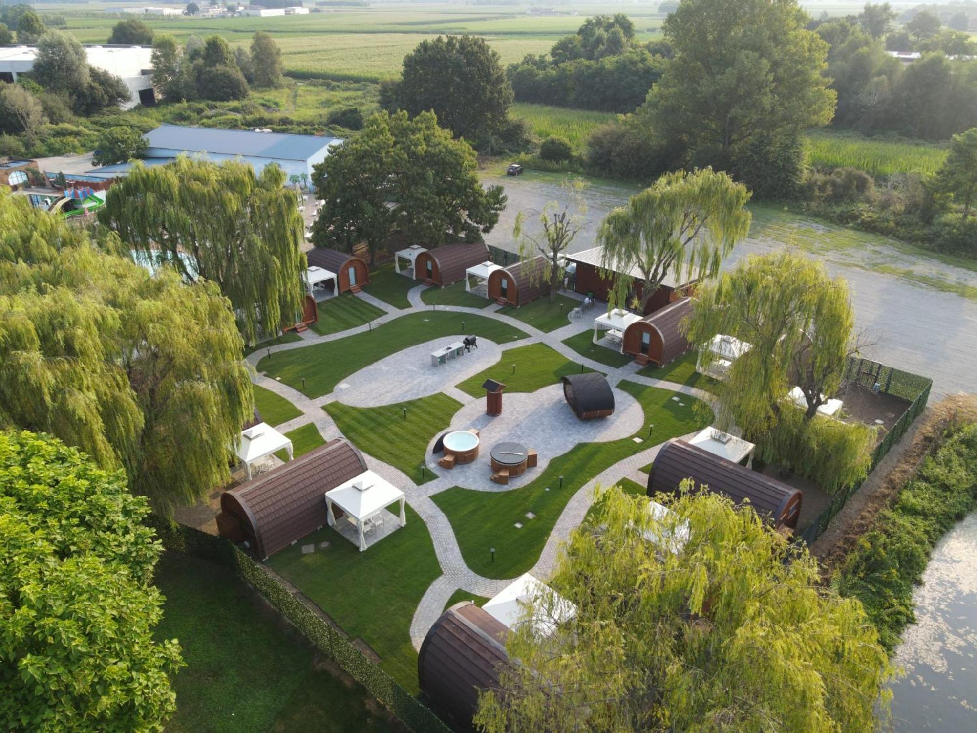 Vicolungo Glamour Lodge & Spa - Free Spa Hot Tub E Sauna Kültér fotó